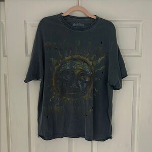 Urban Outfitters Gray Sun Graphic Tee